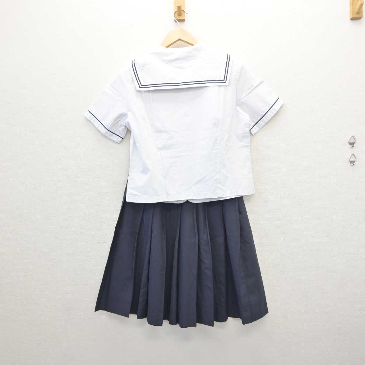 【中古】福岡県 志徳中学校 女子制服 3点 (セーラー服・スカート) sf060966