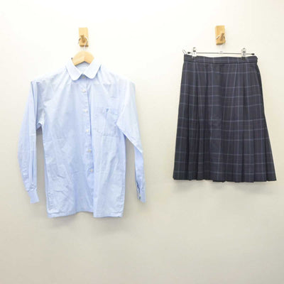 【中古】東京都 日本大学鶴ヶ丘高等学校 女子制服 2点 (シャツ・スカート) sf060975