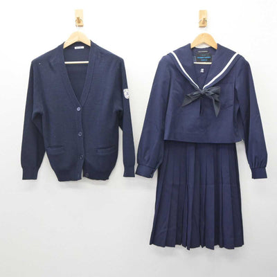 【中古】愛知県 安城高等学校 女子制服 4点 (ニット・セーラー服・スカート) sf060989