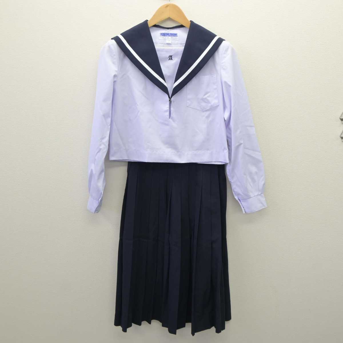 【中古】愛知県 安城高等学校 女子制服 3点 (セーラー服・スカート) sf060990