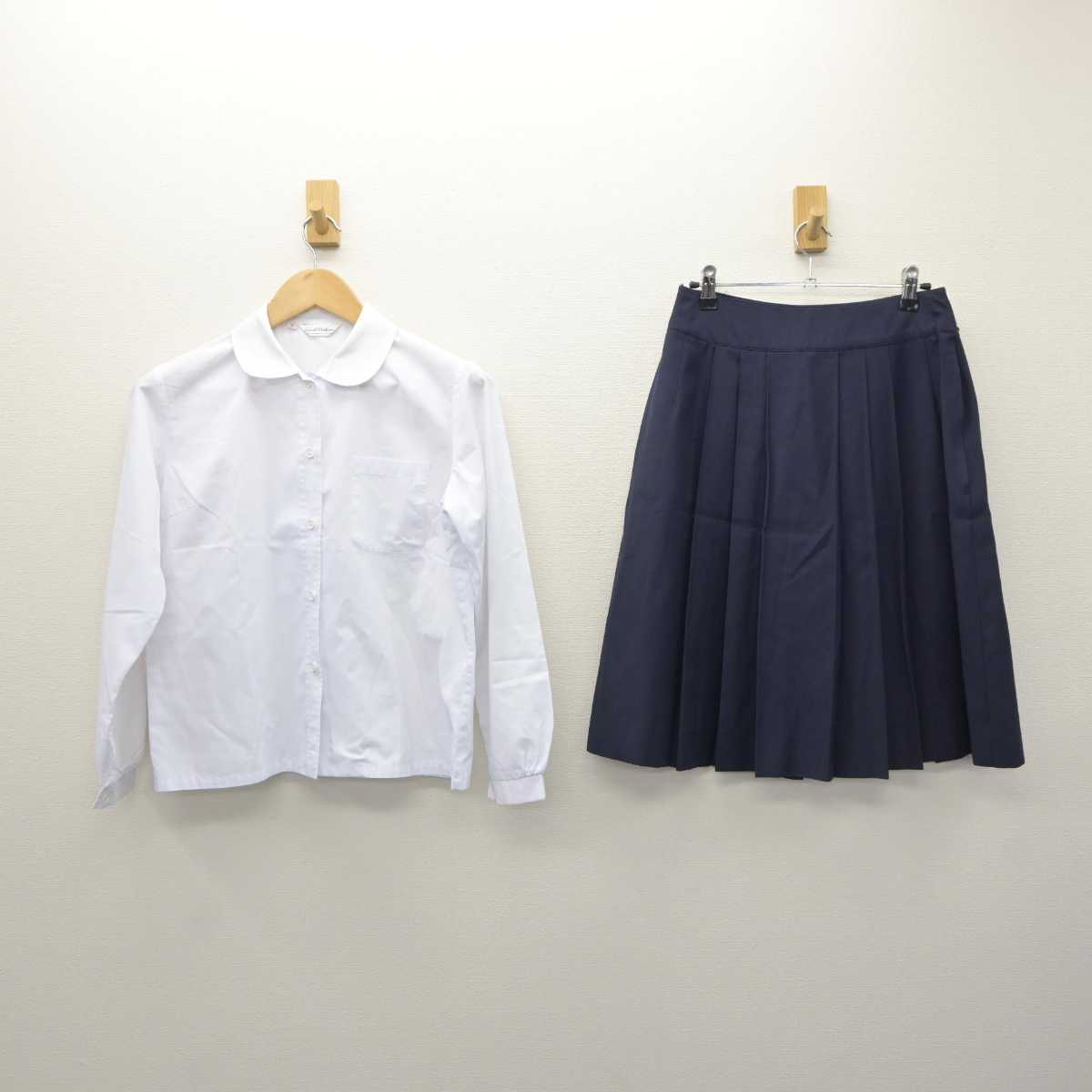 【中古】愛知県 南山学園 聖霊中学・高等学校 女子制服 2点 (シャツ・スカート) sf061014