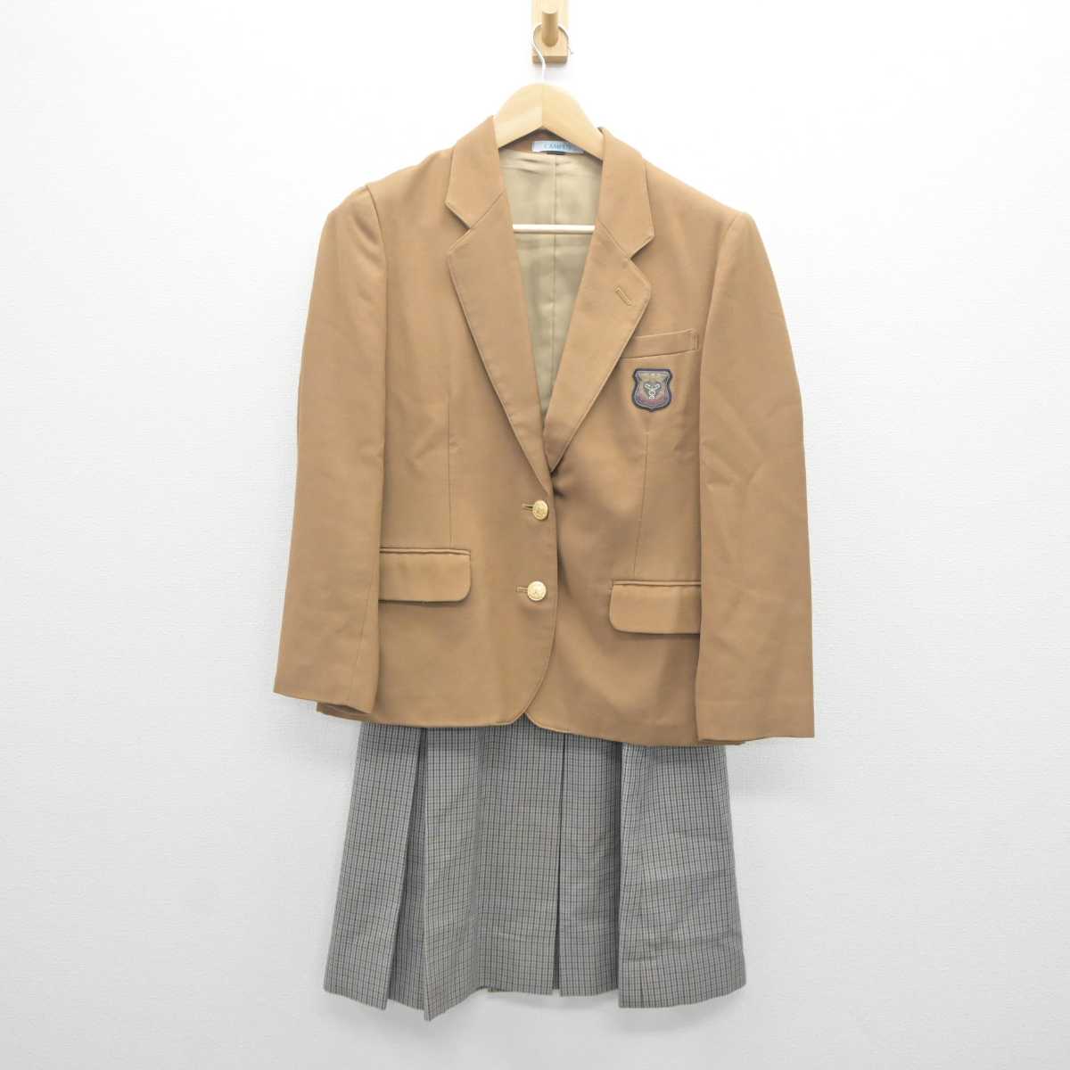 【中古】長崎県 長崎商業高等学校 女子制服 3点 (ブレザー・ニット・スカート) sf061020