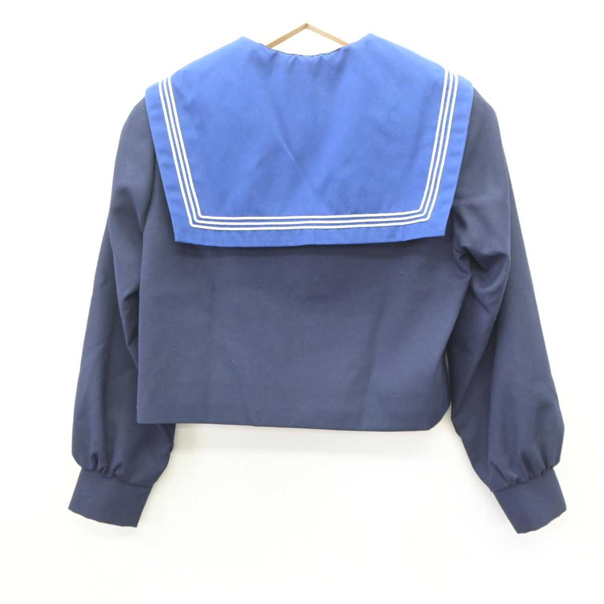 【中古】大阪府 茨木市立三島中学校 女子制服 3点 (セーラー服・スカート) sf061046