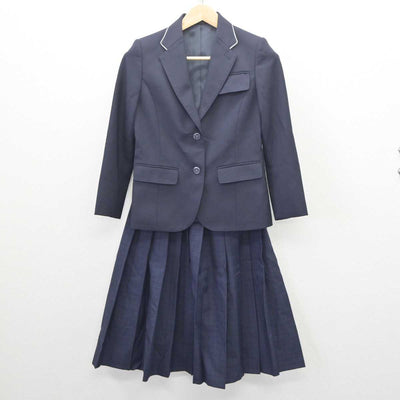 【中古】福岡県 福岡市内中学標準服 女子制服 2点 (ブレザー・スカート) sf061048