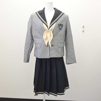 【中古】千葉県 翔凜中学校 女子制服 5点 (ブレザー・セーラー服・スカート) sf061050