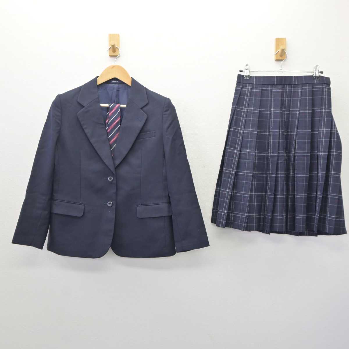 【中古】神奈川県 百合丘高等学校 女子制服 3点 (ブレザー・スカート) sf061051