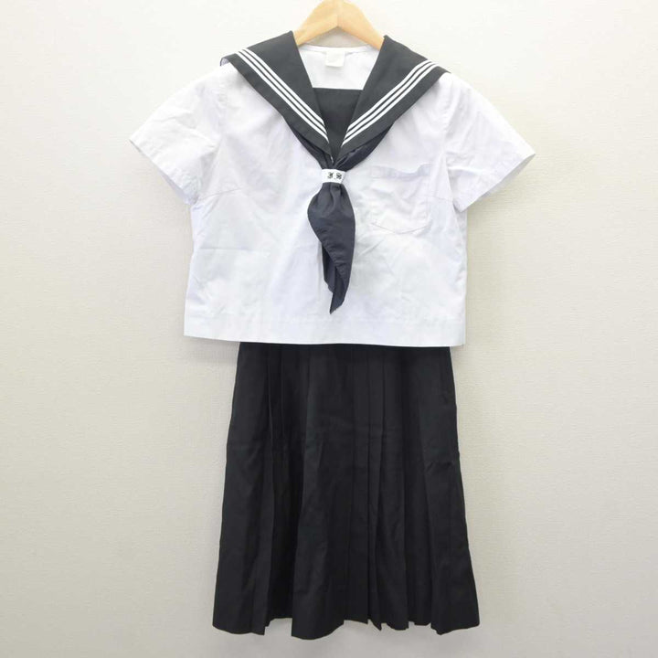 【中古】兵庫県 洲本実業高等学校 女子制服 3点 (セーラー服・スカート) sf061059 | 中古制服通販パレイド