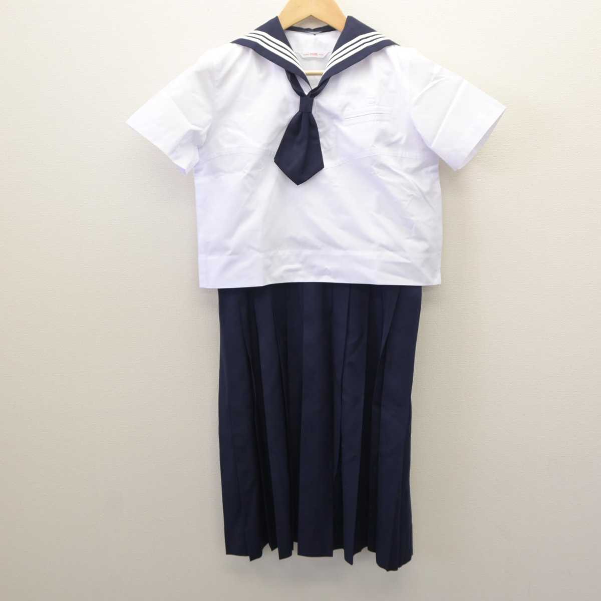 【中古】東京都 十文字高等学校 女子制服 3点 (セーラー服・スカート) sf061065