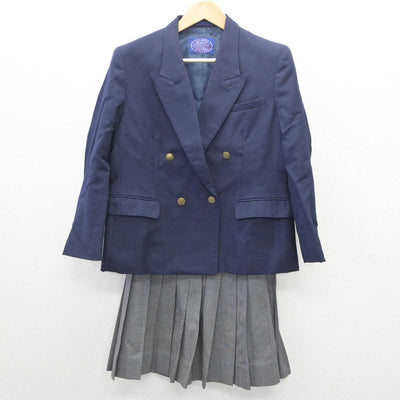 【中古】大阪府 大阪女子短期大学高等学校 女子制服 2点 (ブレザー・スカート) sf061078