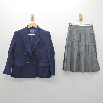 【中古】大阪府 大阪女子短期大学高等学校 女子制服 2点 (ブレザー・スカート) sf061078