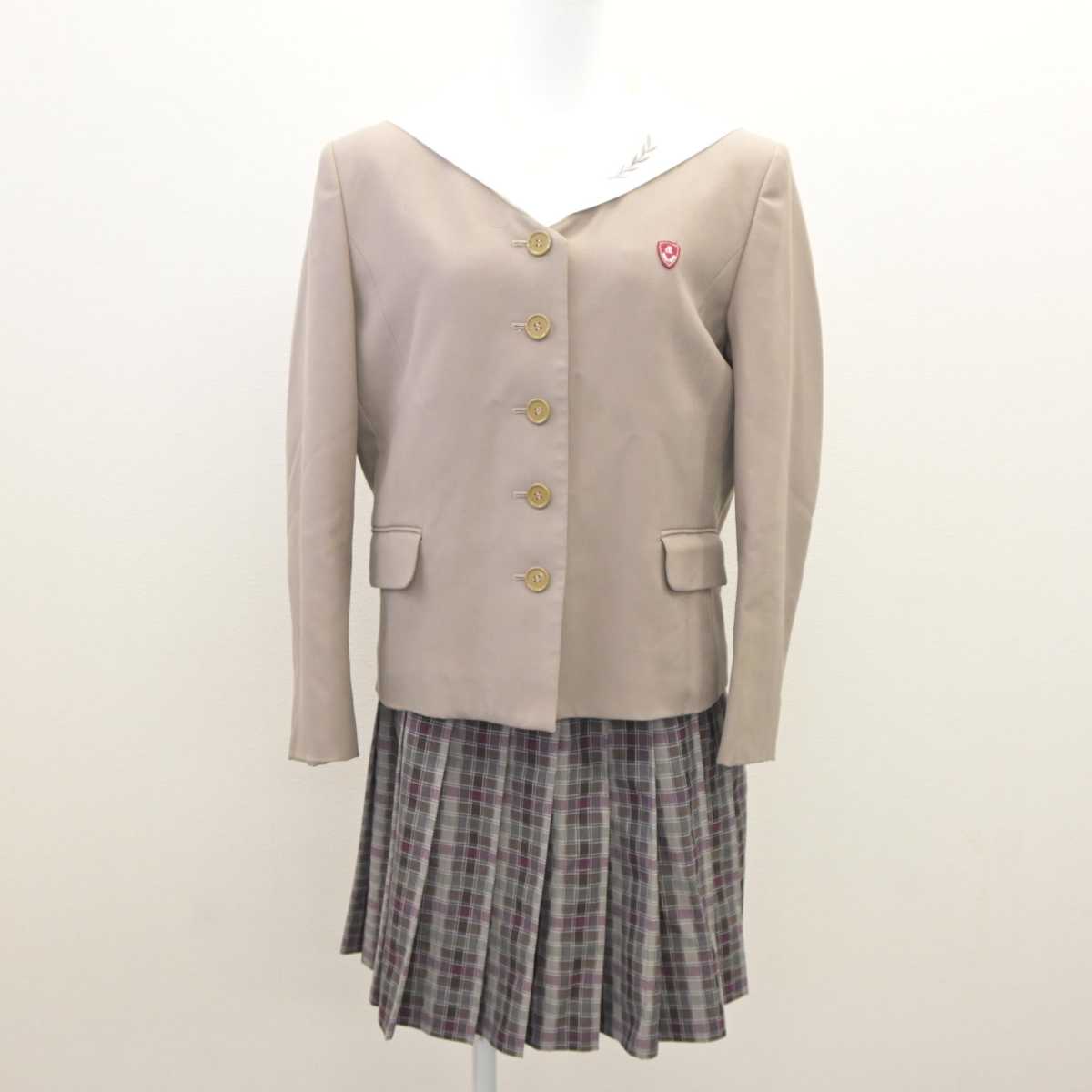 【中古】愛知県 名城大学附属高等学校 女子制服 3点 (ブレザー・セーラー服・スカート) sf061081