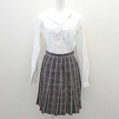 【中古】愛知県 名城大学附属高等学校 女子制服 3点 (ブレザー・セーラー服・スカート) sf061081