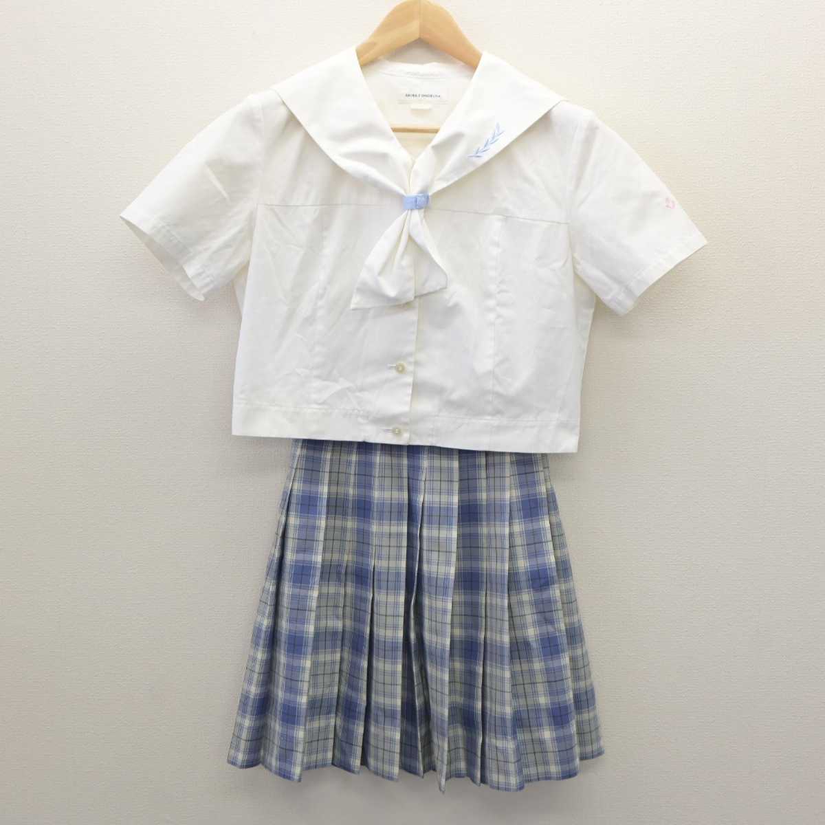 【中古】愛知県 名城大学附属高等学校 女子制服 2点 (セーラー服・スカート) sf061082