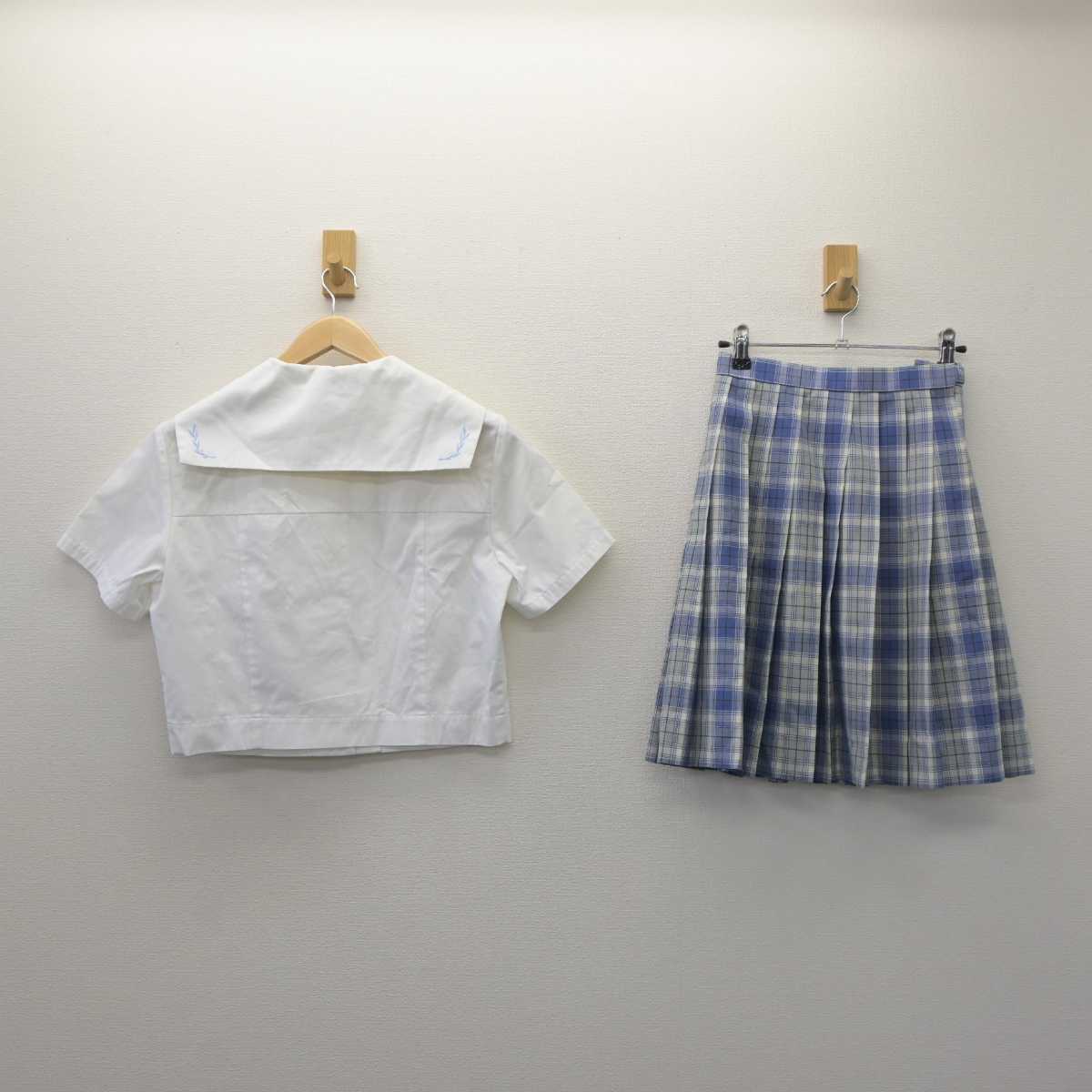 【中古】愛知県 名城大学附属高等学校 女子制服 2点 (セーラー服・スカート) sf061082