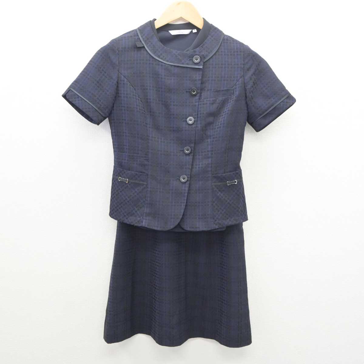 【中古】 事務服 女子制服 3点 (ジャケット・シャツ・スカート) sf061087