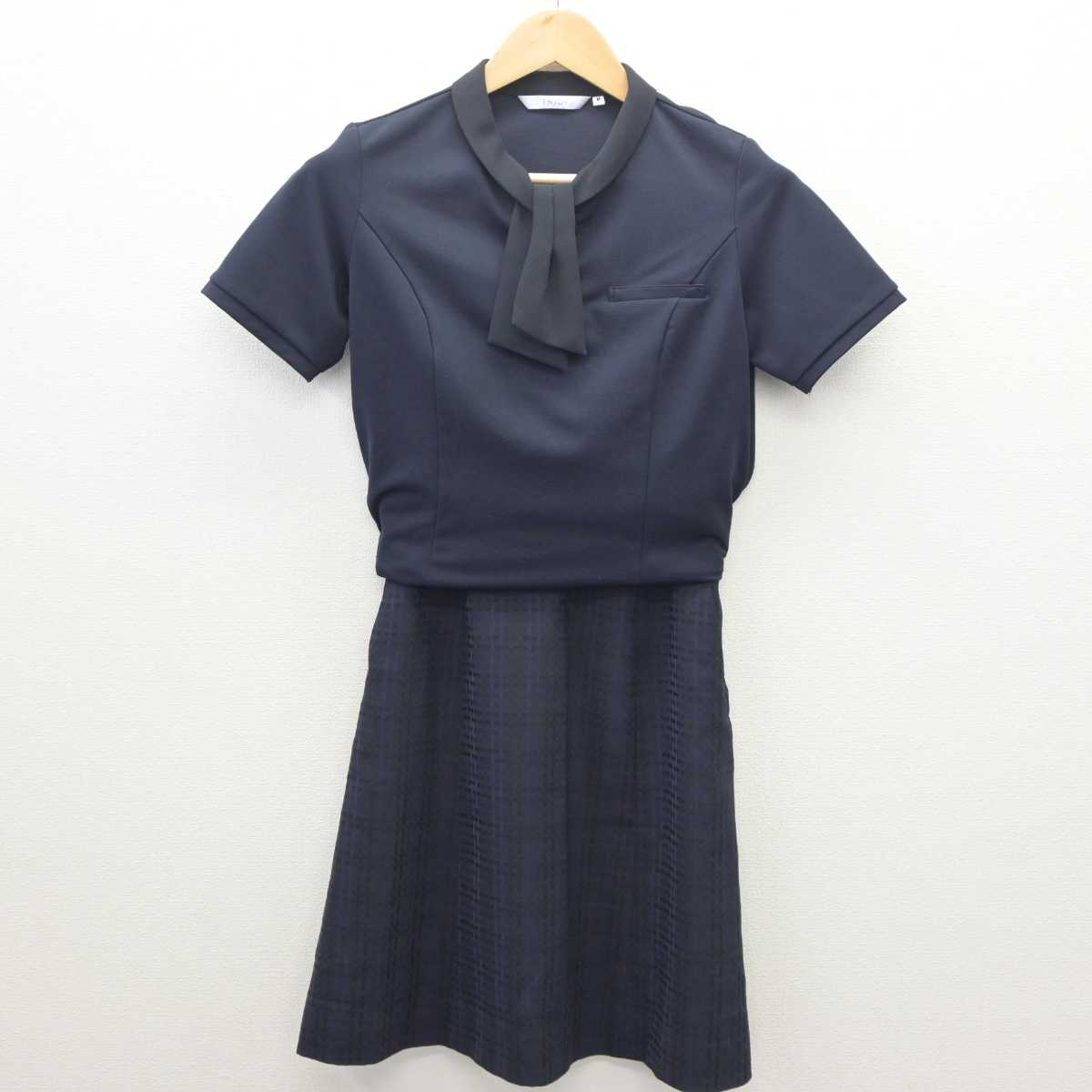 【中古】 事務服 女子制服 3点 (ジャケット・シャツ・スカート) sf061087