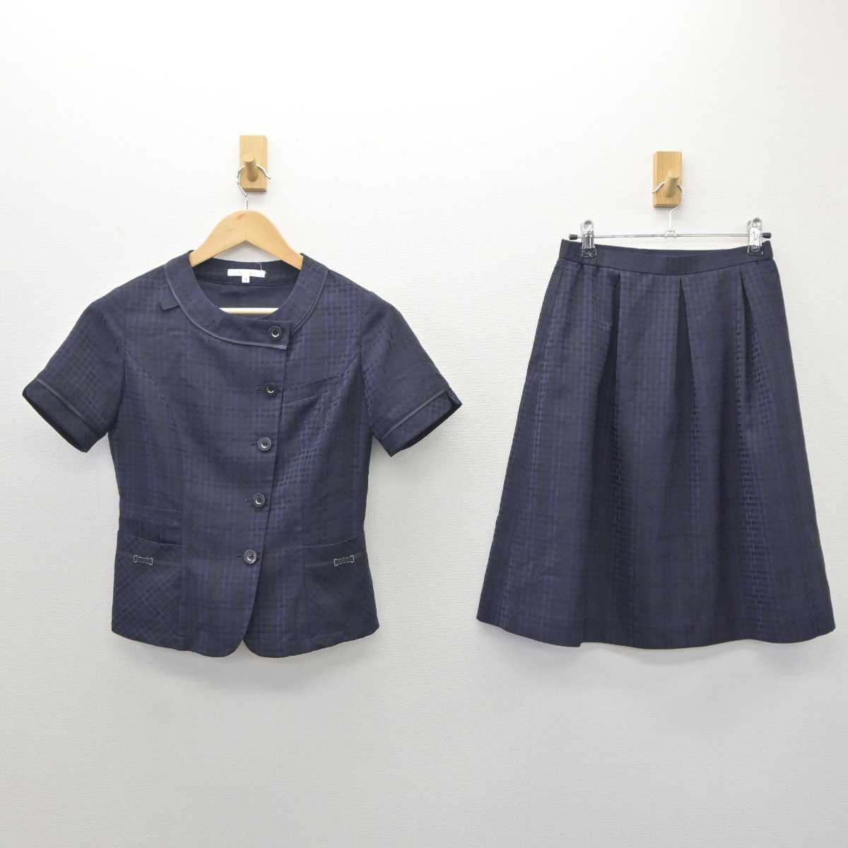 【中古】 事務服 女子制服 2点 (ジャケット・スカート) sf061088