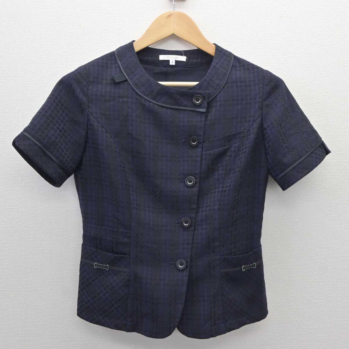 【中古】 事務服 女子制服 2点 (ジャケット・スカート) sf061088