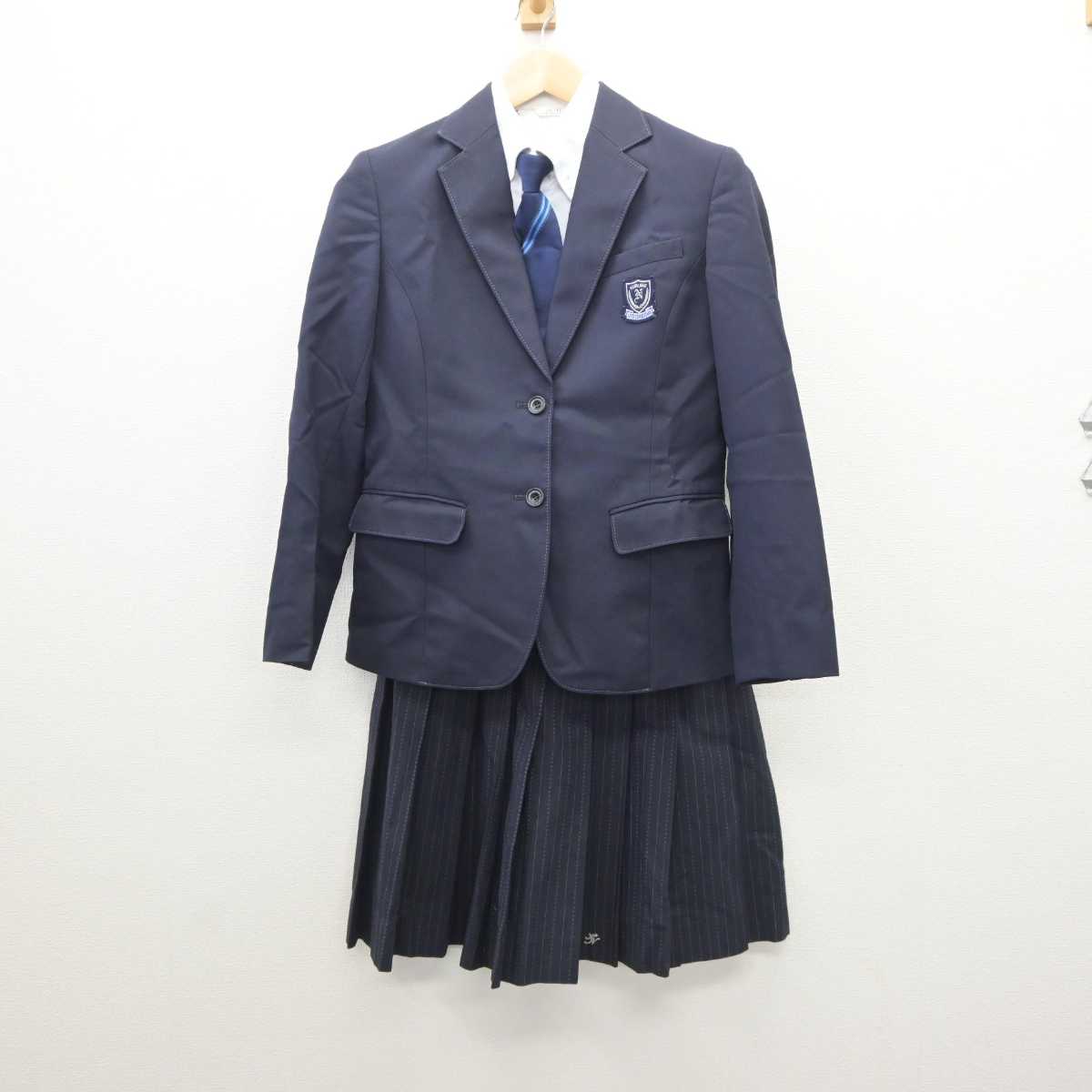 【中古】福岡県 南筑高等学校 女子制服 4点 (ブレザー・シャツ・スカート) sf061090