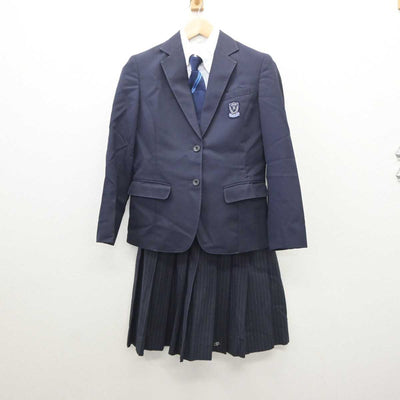 【中古】福岡県 南筑高等学校 女子制服 4点 (ブレザー・シャツ・スカート) sf061090