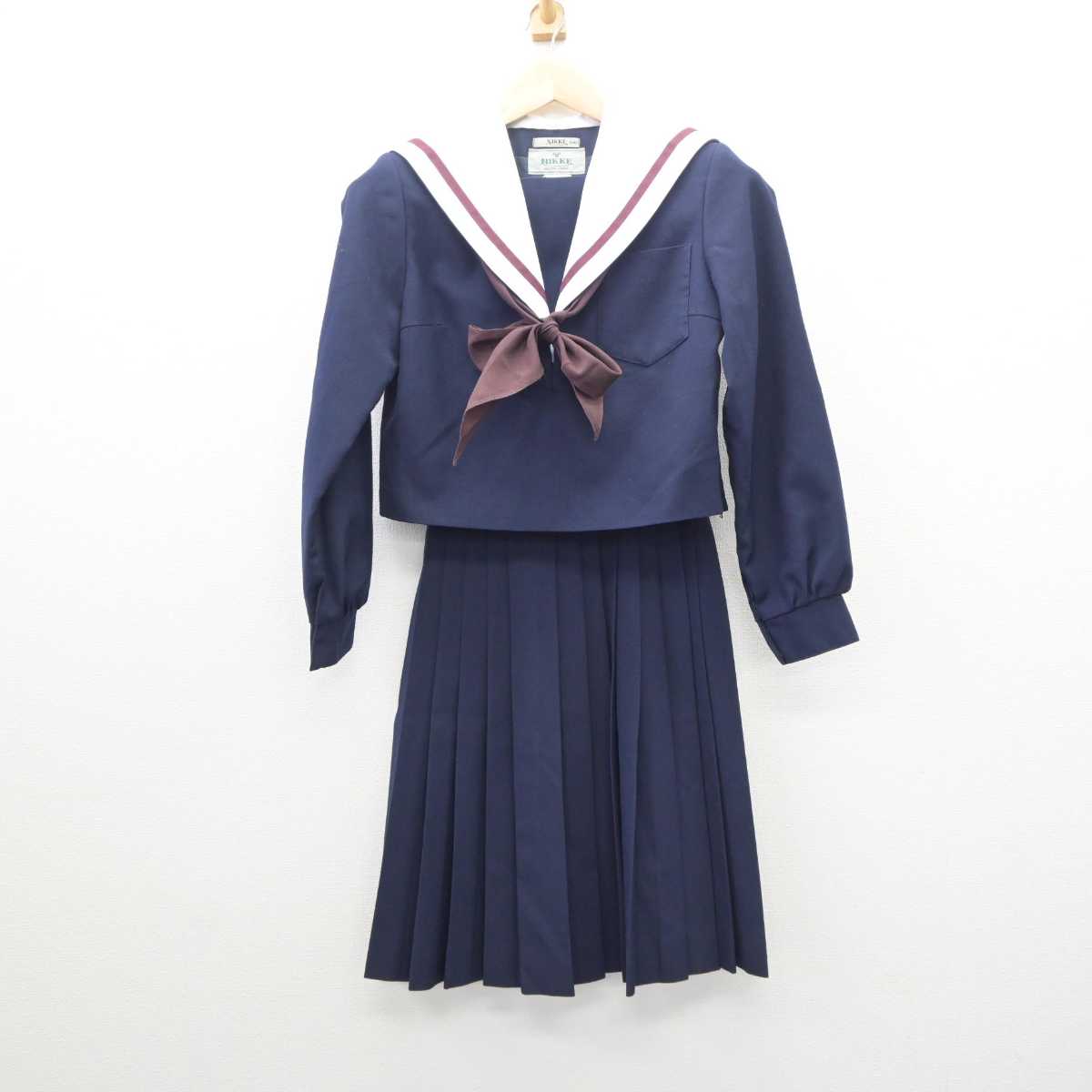 【中古】愛知県 刈谷高等学校 女子制服 3点 (セーラー服・スカート) sf061106