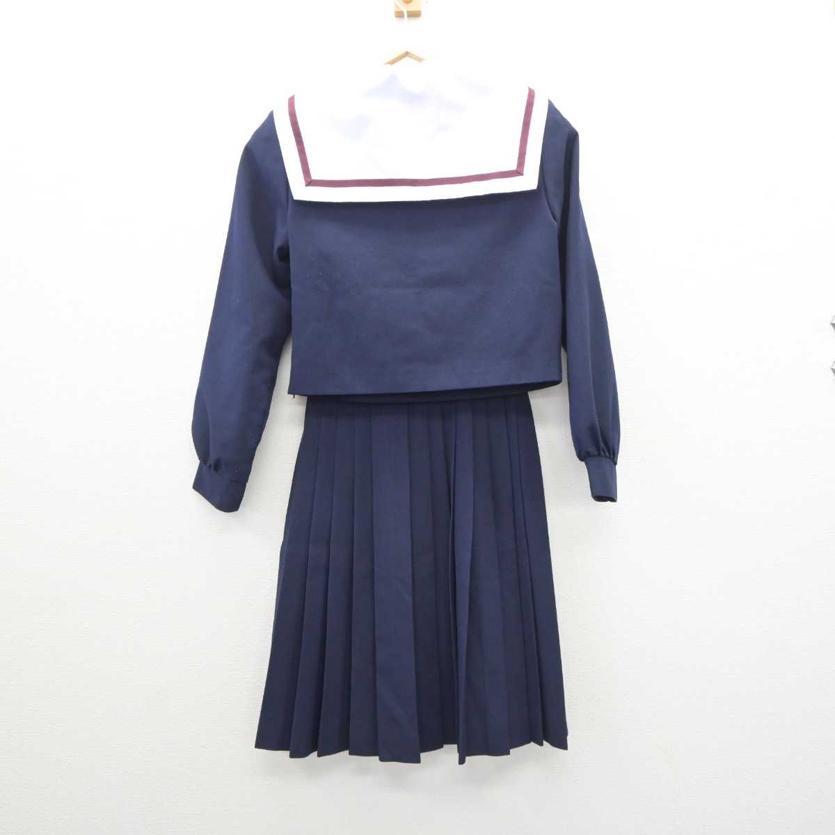 【中古】愛知県 刈谷高等学校 女子制服 3点 (セーラー服・スカート) sf061106