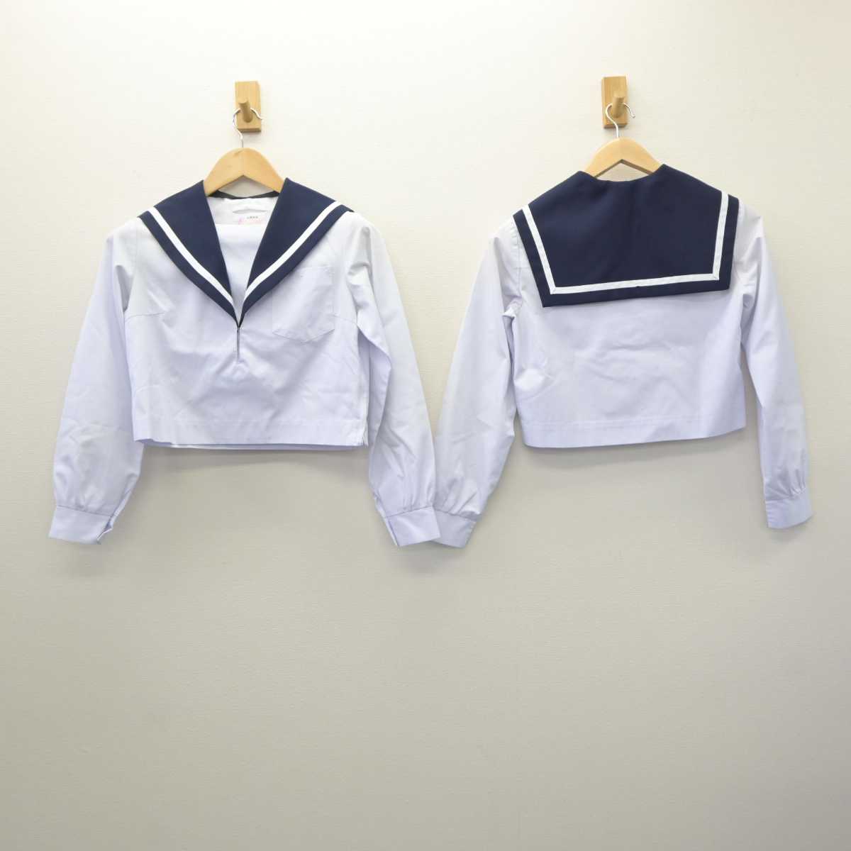 【中古】愛知県 刈谷高等学校 女子制服 3点 (セーラー服・スカート) sf061107