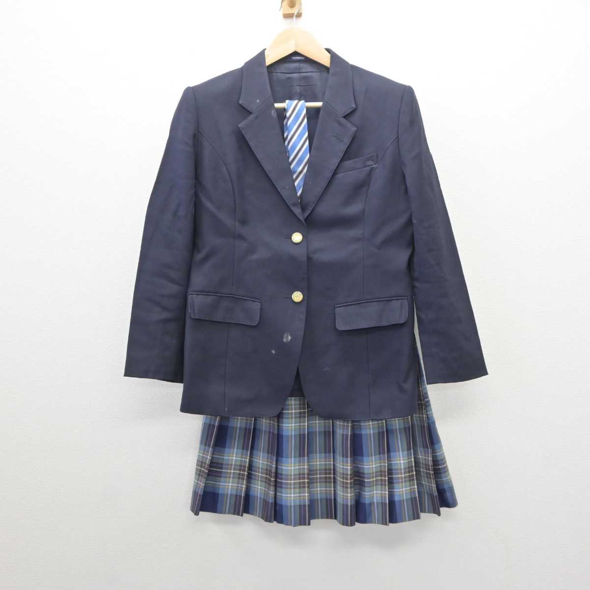 【中古】山形県 鶴岡工業高等専門学校 女子制服 4点 (ブレザー・スカート) sf061112