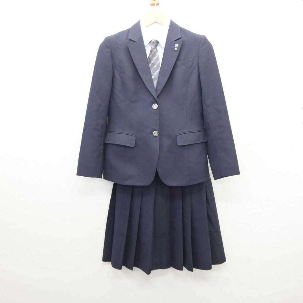 【中古】京都府 京都すばる高等学校 女子制服 6点 (ブレザー・シャツ・スカート) sf061114