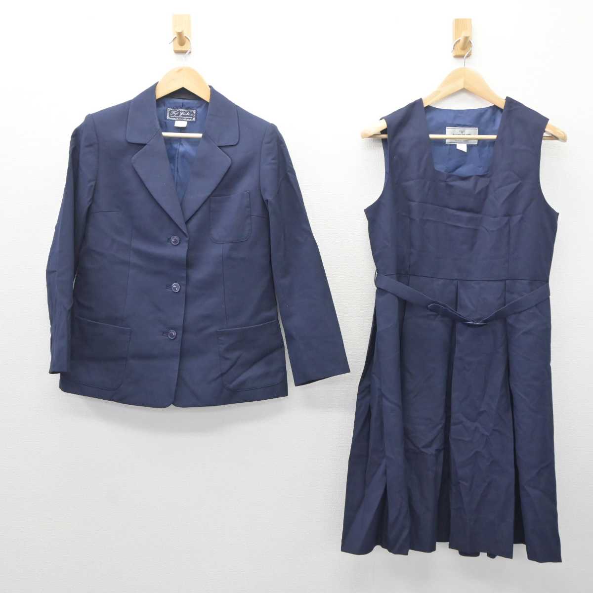 【中古】埼玉県 慈恩寺中学校 女子制服 2点 (ブレザー・ジャンパースカート) sf061123