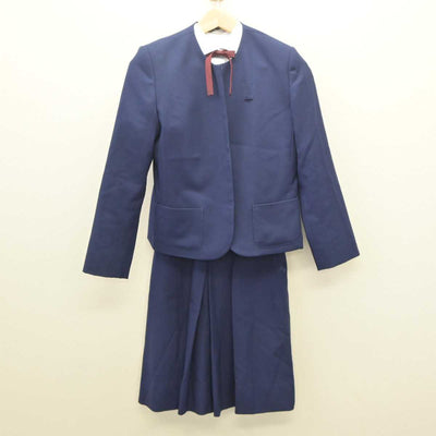 【中古】佐賀県 佐賀清和中学校 女子制服 4点 (ブレザー・シャツ・スカート) sf061136