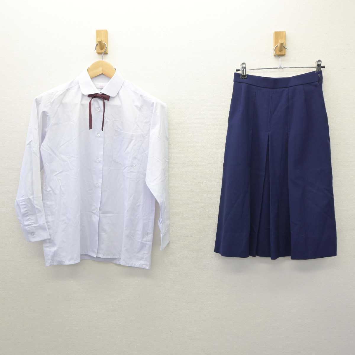 【中古】佐賀県 佐賀清和中学校 女子制服 4点 (ブレザー・シャツ・スカート) sf061136