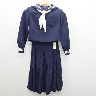 【中古】広島県 海田高等学校 女子制服 5点 (セーラー服・ニット・スカート) sf061140