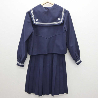 【中古】岩手県 盛岡白百合学園中学高等学校 女子制服 2点 (セーラー服・スカート) sf061142