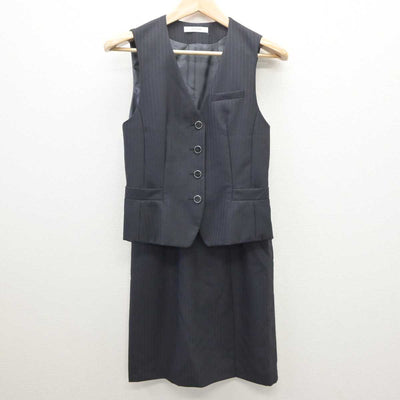 【中古】 事務服 女子制服 2点 (ベスト・スカート) sf061158