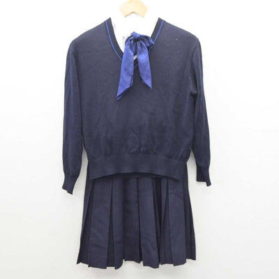 【中古】埼玉県 新座総合技術高等学校 女子制服 6点 (ブレザー・ニット・シャツ・スカート) sf061172