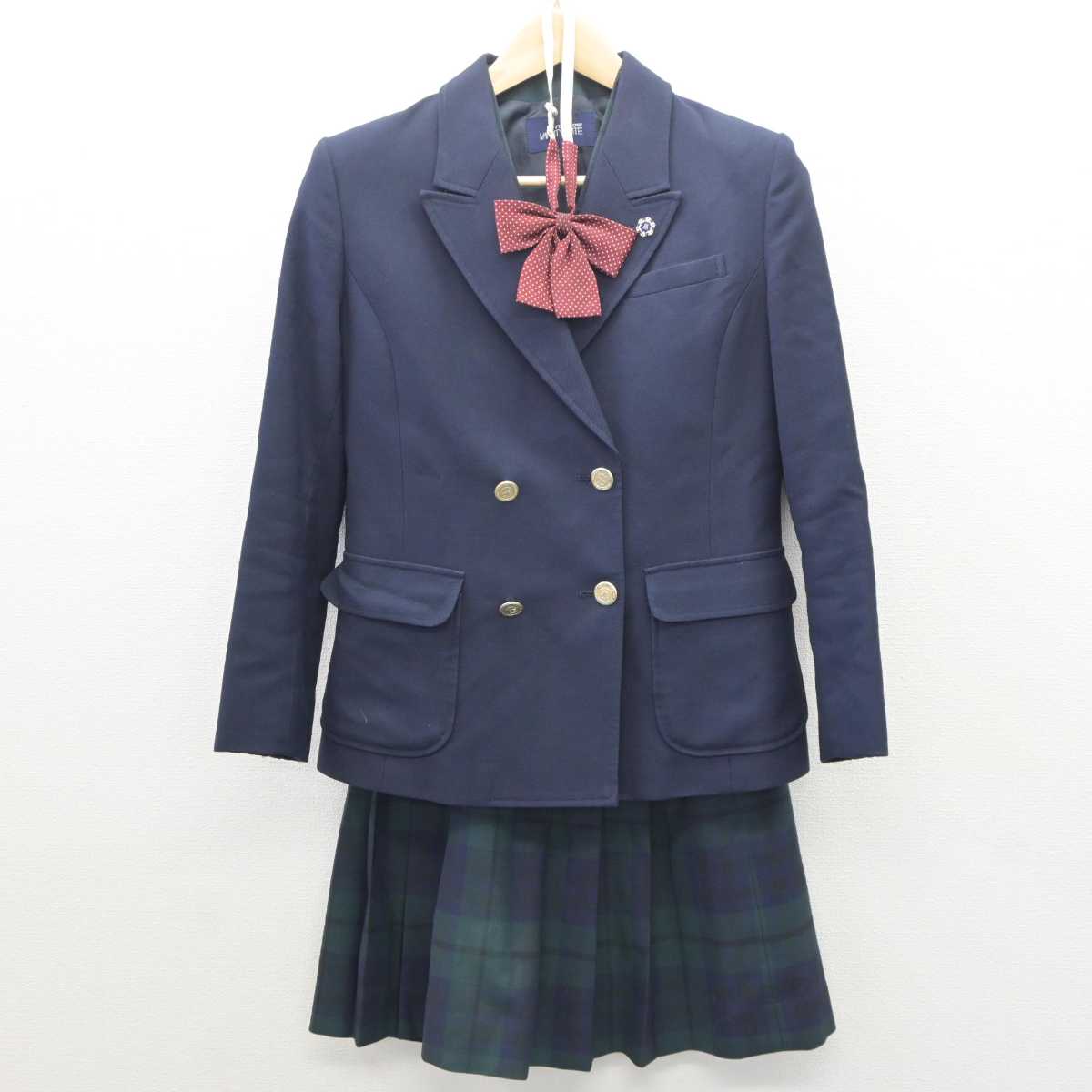 【中古】北海道 札幌第一高等学校 女子制服 5点 (ブレザー・ベスト・スカート) sf061174