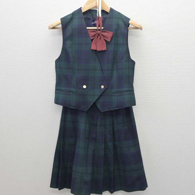 【中古】北海道 札幌第一高等学校 女子制服 5点 (ブレザー・ベスト・スカート) sf061174