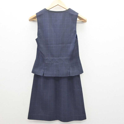 【中古】 事務服 女子制服 2点 (ベスト・スカート) sf061176