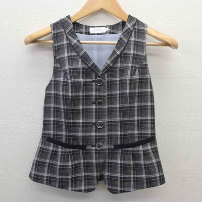 【中古】 事務服 女子制服 2点 (ベスト・スカート) sf061177