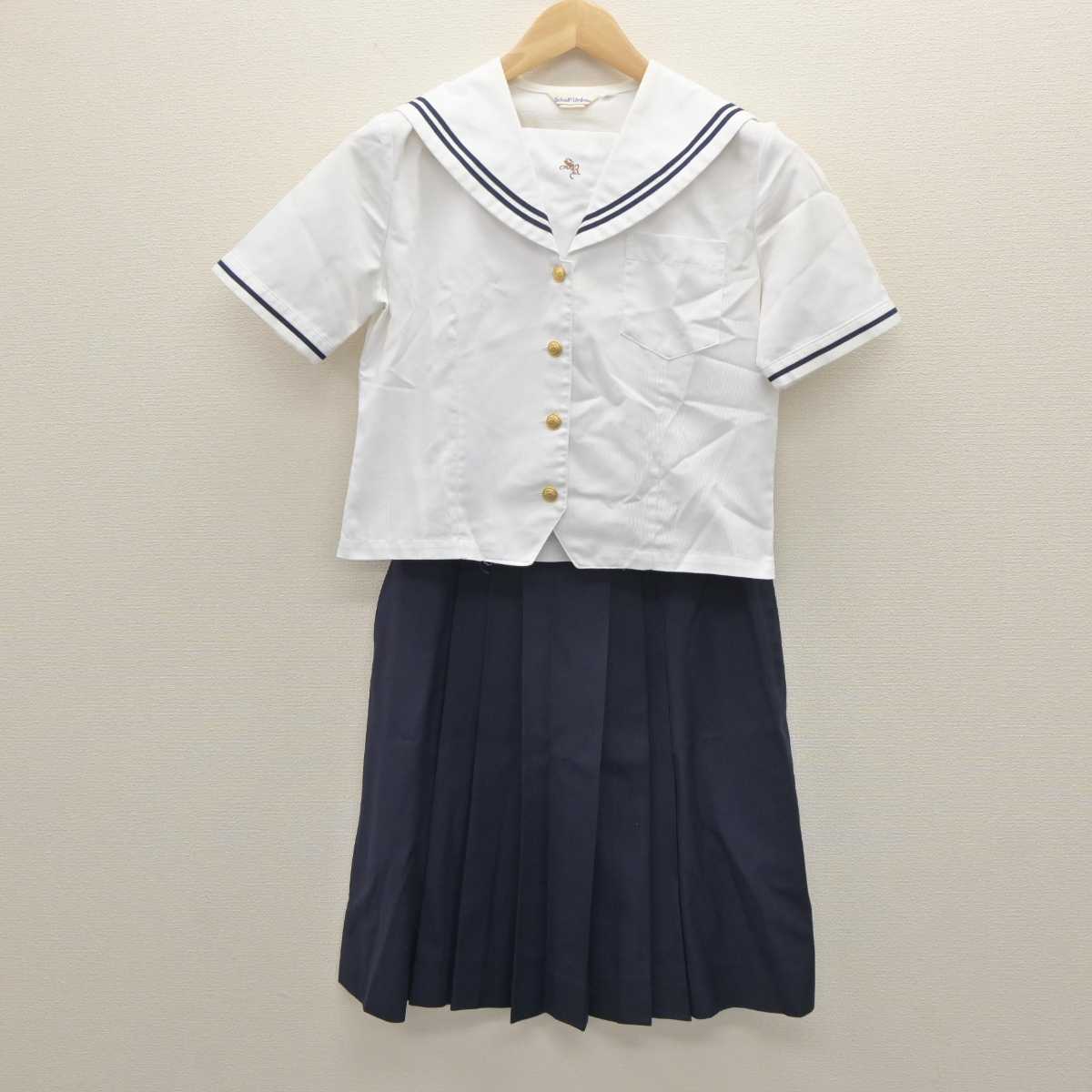 【中古】愛知県 南山学園 聖霊中学・高等学校 女子制服 2点 (セーラー服・スカート) sf061184