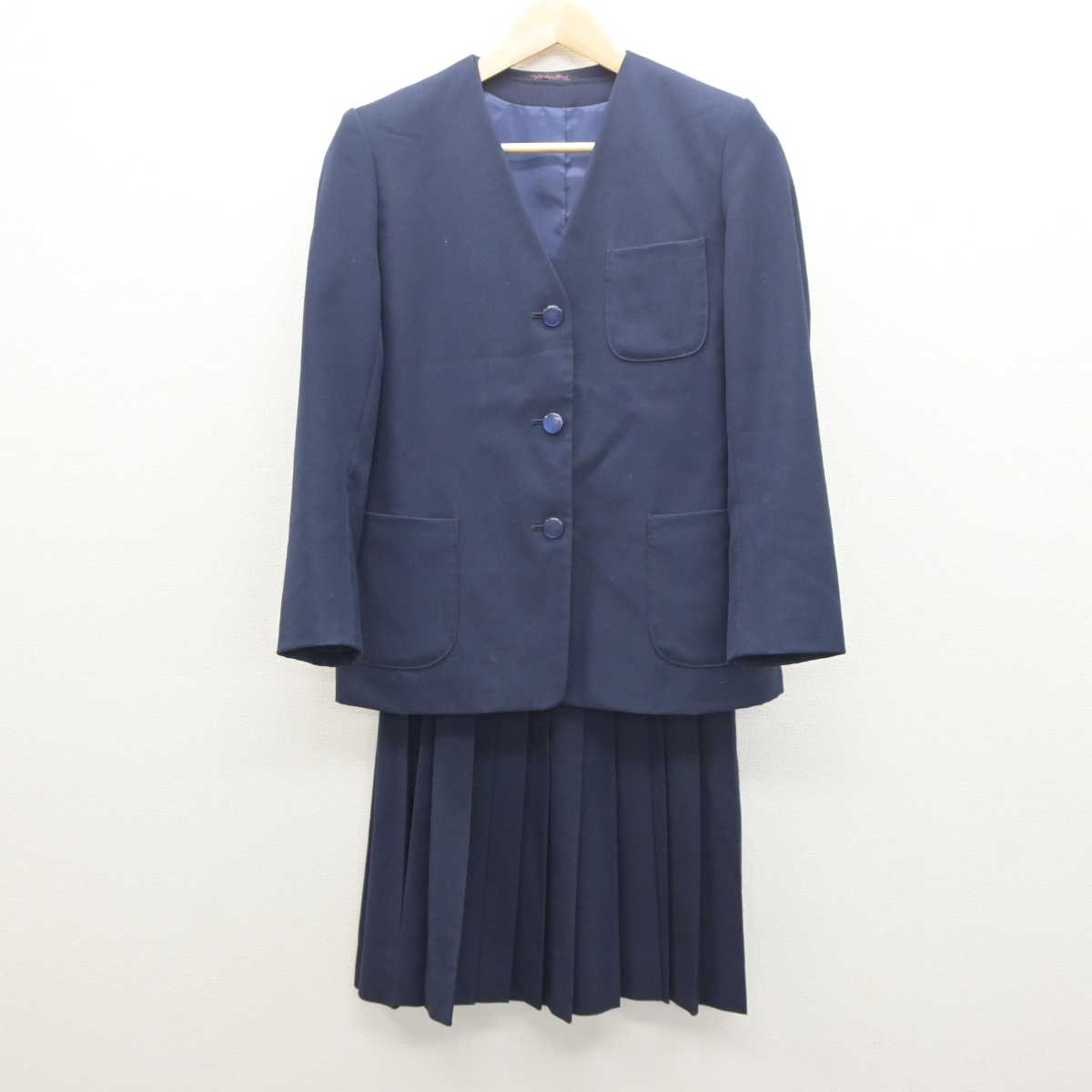 【中古】埼玉県 指扇中学校 女子制服 3点 (ブレザー・ベスト・スカート) sf061191