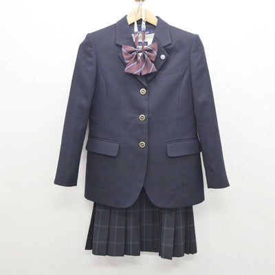 【中古】埼玉県 上尾橘高等学校 女子制服 4点 (ブレザー・ニット・スカート) sf061197