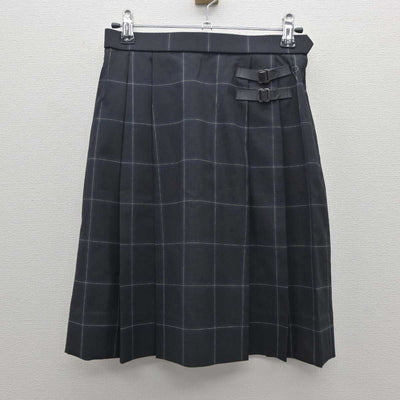 【中古】埼玉県 上尾橘高等学校 女子制服 2点 (ニットベスト・スカート) sf061198