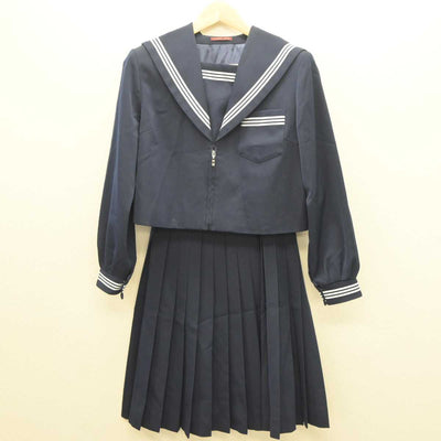 【中古】岐阜県 池田中学校 女子制服 2点 (セーラー服・スカート) sf061204