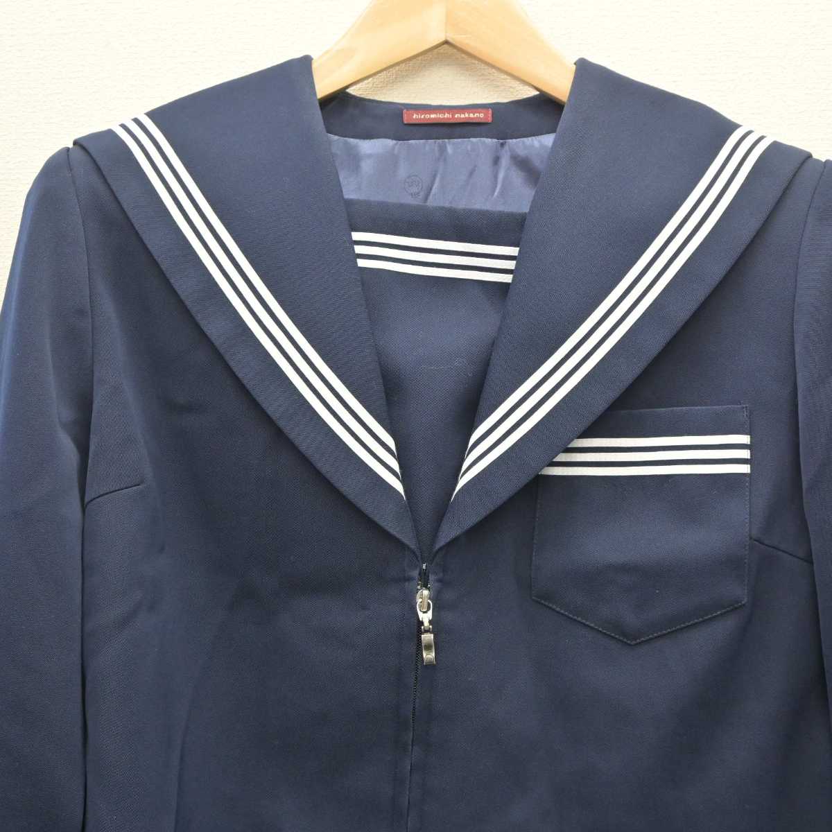 【中古】岐阜県 池田中学校 女子制服 2点 (セーラー服・スカート) sf061204