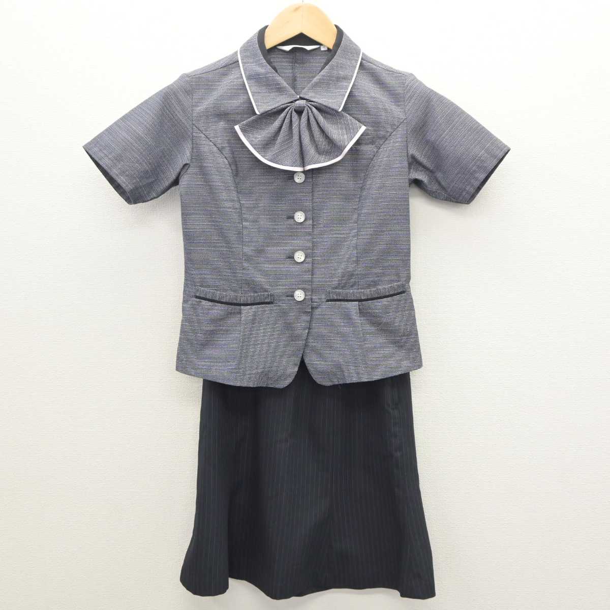 【中古】 事務服 女子制服 3点 (シャツ・スカート) sf061213