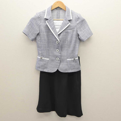 【中古】 事務服 女子制服 2点 (ジャケット・スカート) sf061214