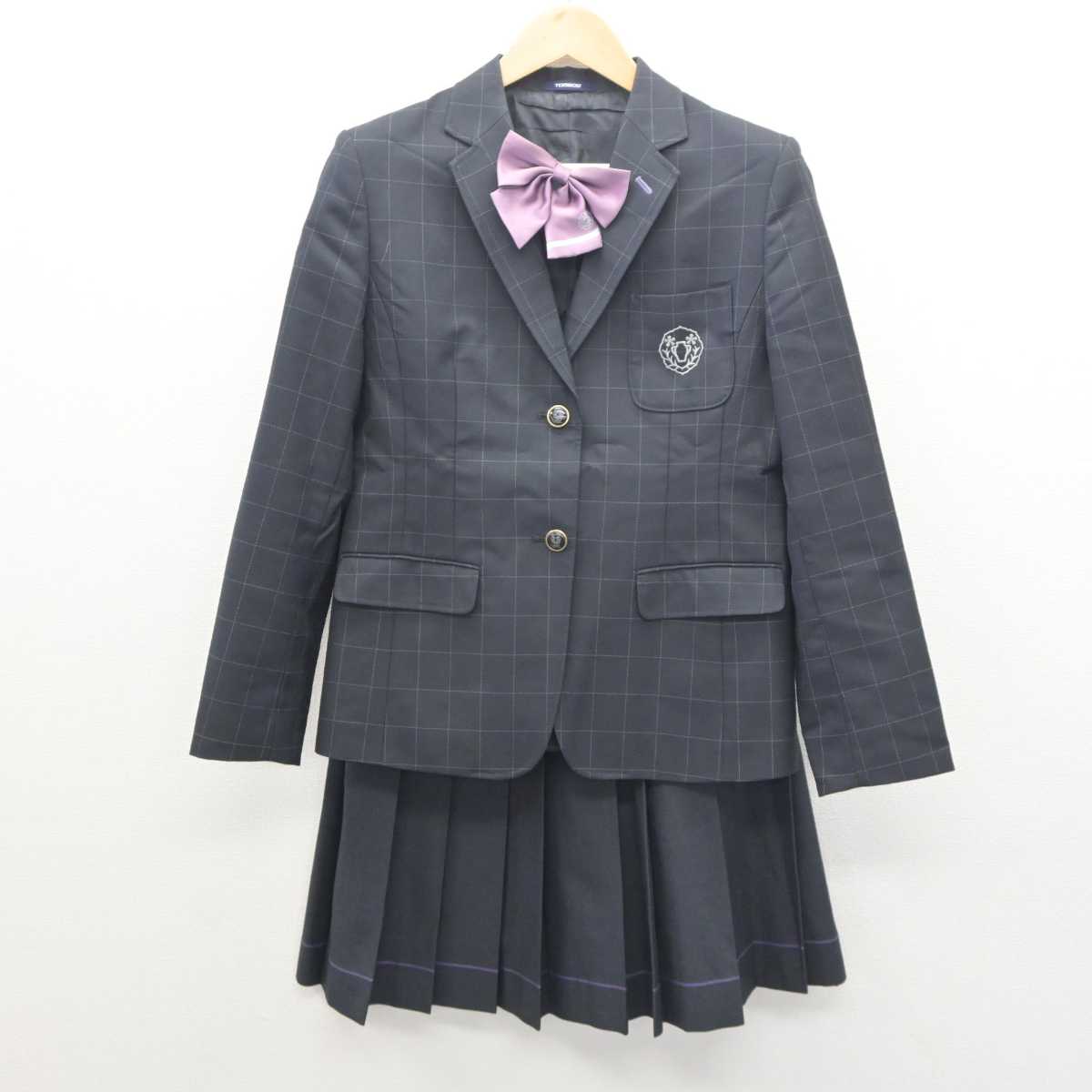 【中古】大阪府 宣真高等学校 女子制服 4点 (ブレザー・スカート) sf061215