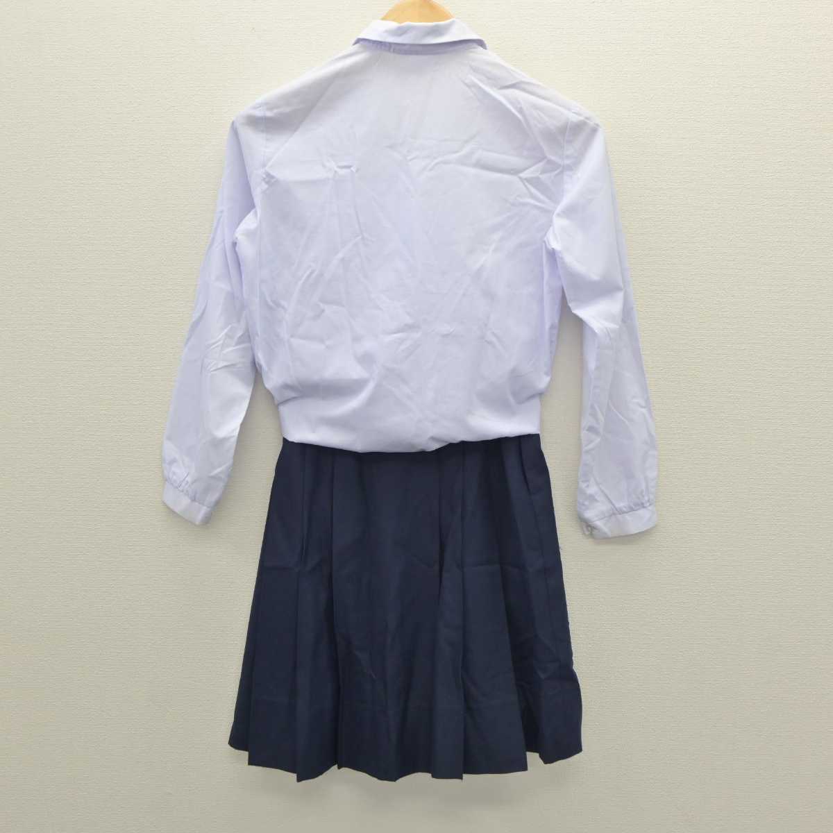 【中古】岡山県 妹尾中学校 女子制服 2点 (シャツ・スカート) sf061228